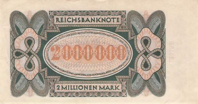 2 Millionen Mark 1923 ro.89a V